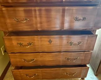 Kent Coffey "Marquee French" Walnut Tall Dresser