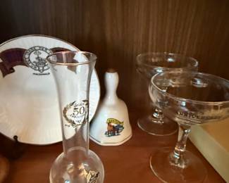 MacDonald Clan Commemorative Plate and "Golden 50th Anniversary" Bell