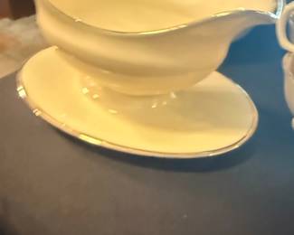 Lenox "Eternal" Gravy Boat and Underplate