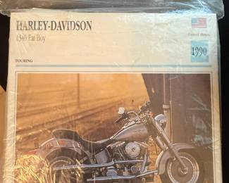 1990 Harley-Davidson 1340 Fat Boy Brochure & Kawasaki Motor Cycles User Manual