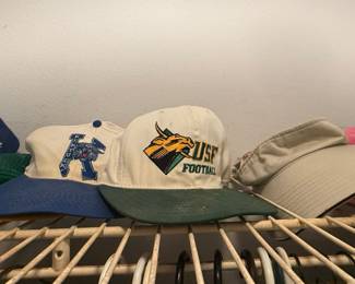 University of Kentucky Wildcats and USF Bulls Football Hats