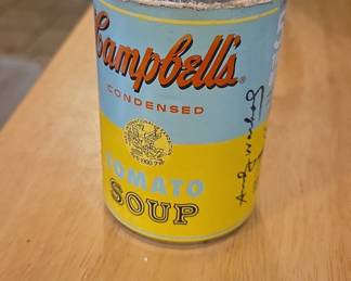 Campbell's Condensed Tomato Soup Can - Andy Warhol Pop Art Replica