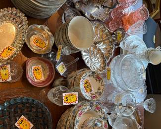 Assortment of china and silver 