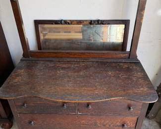 Antique Dresser with mirror 