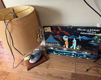 Vietnamese picture and duck lamp 