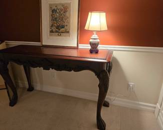 Traditional sofa table