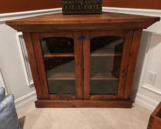 Vintage corner cupboard