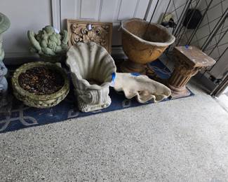 Many garden planters