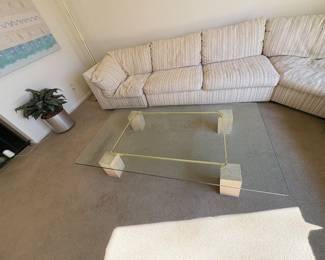 Piero De Longhi Travertine Coffee Table