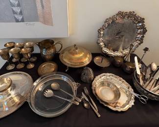 Silver Plate Serverware & Flatware