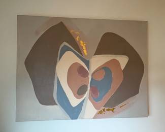 Abstract Painting on Canvas 