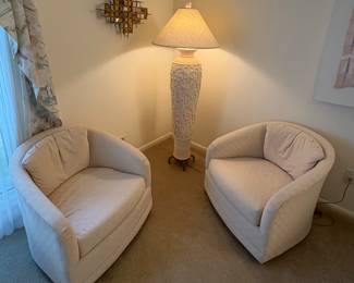 MCM Chairs & Floor Lamp