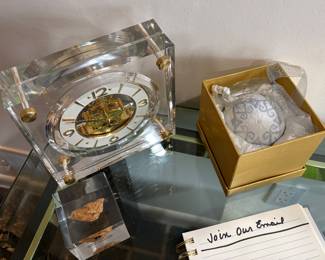 Decorative Clock & Lladro 