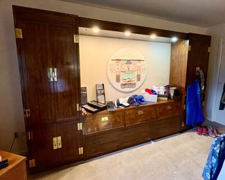 Henredon King Size Wall Unit 