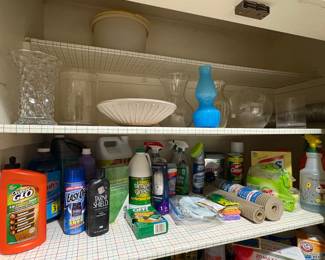 Flower Vases & Cleaning Supplies