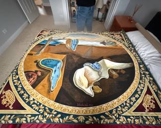 Dali Persistence of Memory Tapestry Limited Signed of 500