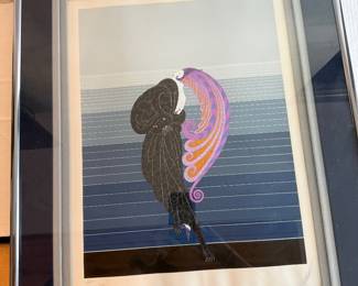 Beauty and the Beast Colored Serigraph - Limited Signed Erte' of 300