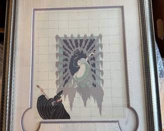 Erte' La Serenade Serigraph Limited Signed of 300