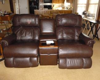 Theatre seats ( head area of left chair needs tlc)