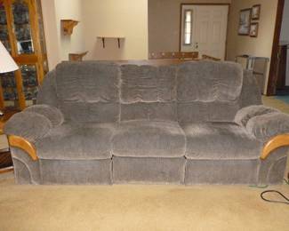 Really nice sofa that's more brownish than the photo shows