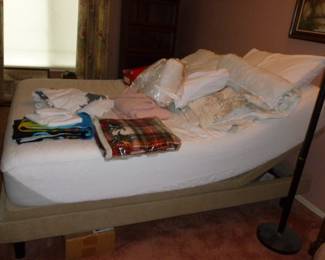 Queen mattress on adjustable base