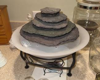 working table top water fountain