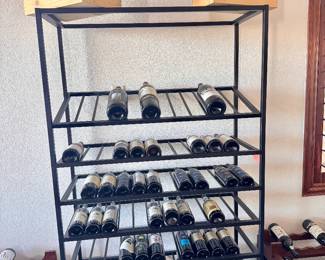 Modern Iron Wine Rack – Holds Magnums + 150 each 750ml Bottles