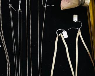 Sterling Silver Necklaces - Note- Jewelry is not kept at the house before of after sale hours