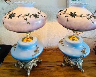 (2) Vintage Parlor Lamps