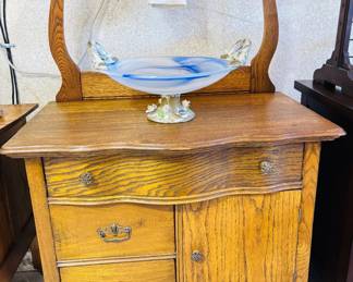 Vintage Oak Washstand