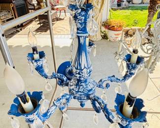 Blue Porcelain Chandelier