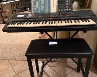Yamaha PSR-400 Portable Electronic Keyboard with Stand and Bench
