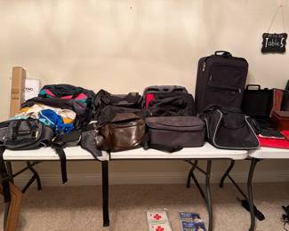 Luggage, carrying cases, duffel bags