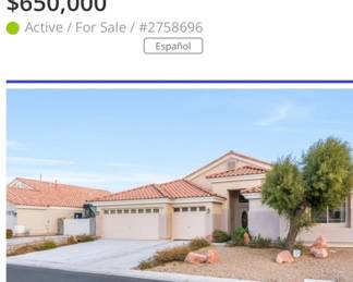 House is for sale $650,000