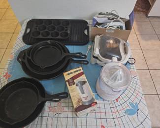 All the cast iron pots have been individually priced