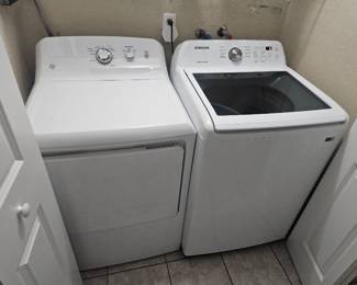 LG dryer like new $250, Samsung washer like New $300, I believe they are still under warranty