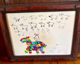 1987 Dennis Pearson Beasties Pen and Ink