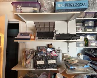 RISO Print Gocco Instant Screen Printer w Craft Supplies Paper Ephemera Lot