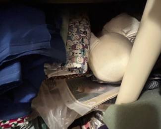 Huge Sewing Fabric Craft Lot Quilting Material Holiday Fabric Scrap Estate Cleanout