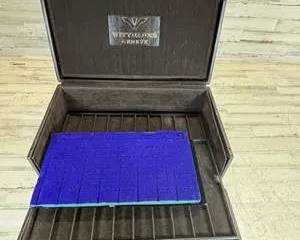 Wittnauer Geneve Watch Display Case Storage Box Leather Locking Jewelry Case