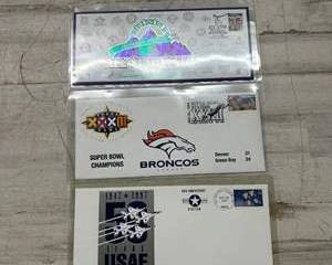 1998 MLB All-Star Game Super Bowl XXXII USAF 50th Anniversary Commemorative Envelopes Lot