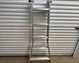 Gorilla Ladders 2-in-1 Aluminum Folding Step Ladder