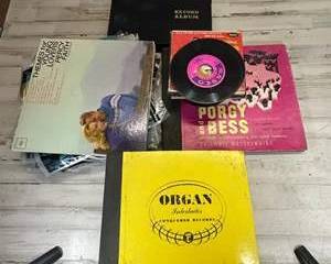 Vintage Vinyl Record Lot LPs 45s Record Album Sleeves Classical Easy Listening