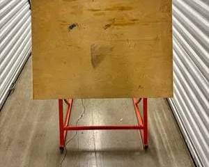 Pickett Plan Holder Drafting Table Adjustable Tilt Art Desk Orange Metal Base