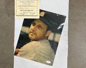 Vintage Stan Musial Autographed 8x10 Photo St. Louis Cardinals w COA