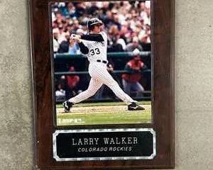 Larry Walker Colorado Rockies Framed Photo Plaque MLB Memorabilia