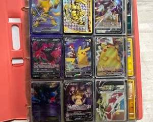 Pokemon Trading Card Binder Collection V VMAX GX + Bulk Cards Lot