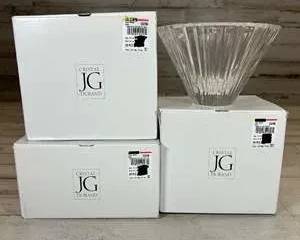 Lot of JG Durand Crystal Glassware w/ Orrefors Sweden Bowl NIB