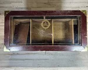 Montecristo Cigar Display Humidor Case “The World of Montecristo” Wood Glass Top