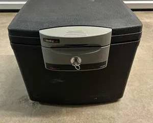 SentrySafe KS4100 Fire Resistant Lock Box Document Safe With Key